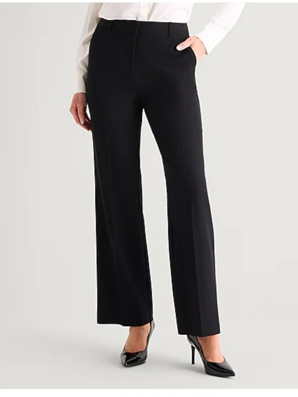 Worthington Black Straight-Leg Women's Trousers Size 14